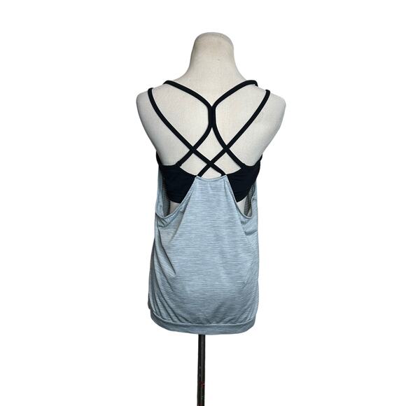 Athleta gray black build in bra tank top size small - Picture 6 of 9